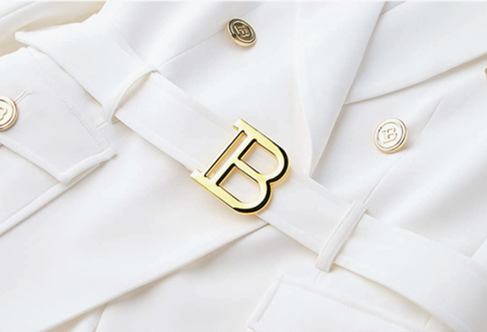 Alloaone - White Classic Style Blazer